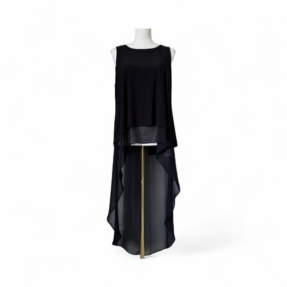 Frank Lyman Design Tops - FRANK LYMAN | Black Hi-Low Sleeveless Top Sz 6